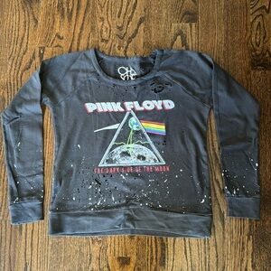 CHASER Pink Floyd Distressed Sweatshirt